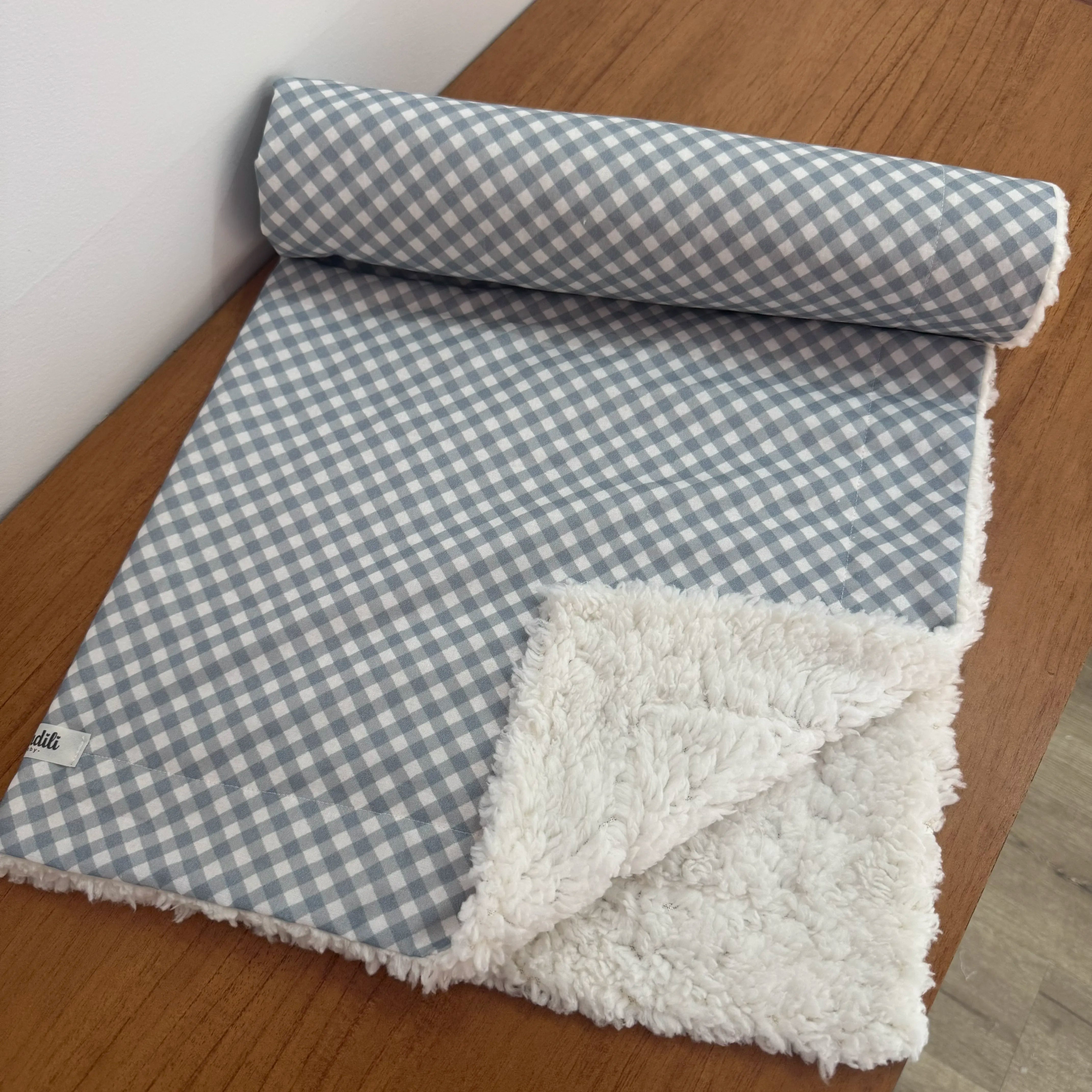 Kit Maternidade 20 peças - Xadrez Azul