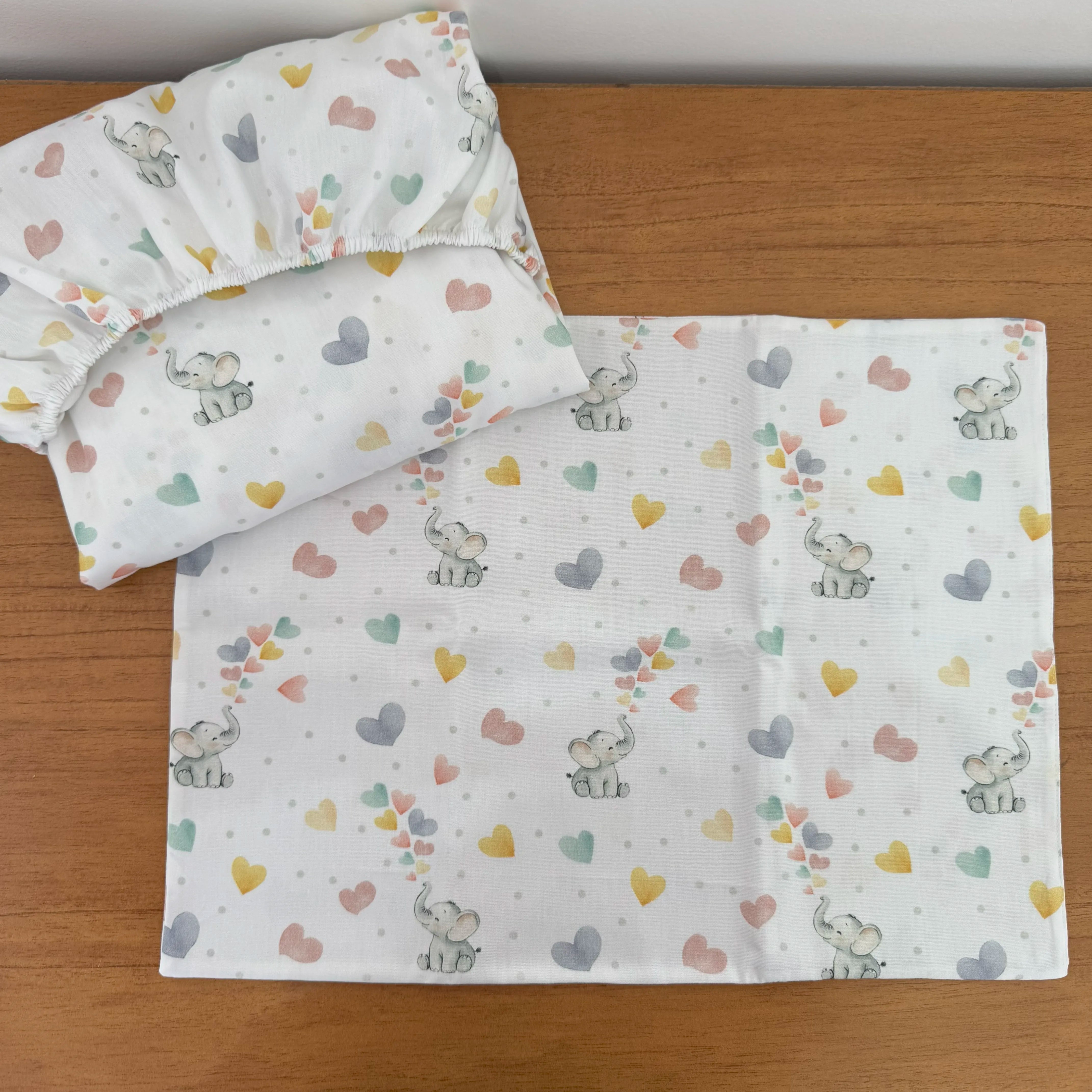 Jogo de Lençol 2 Peças - Elefantinha