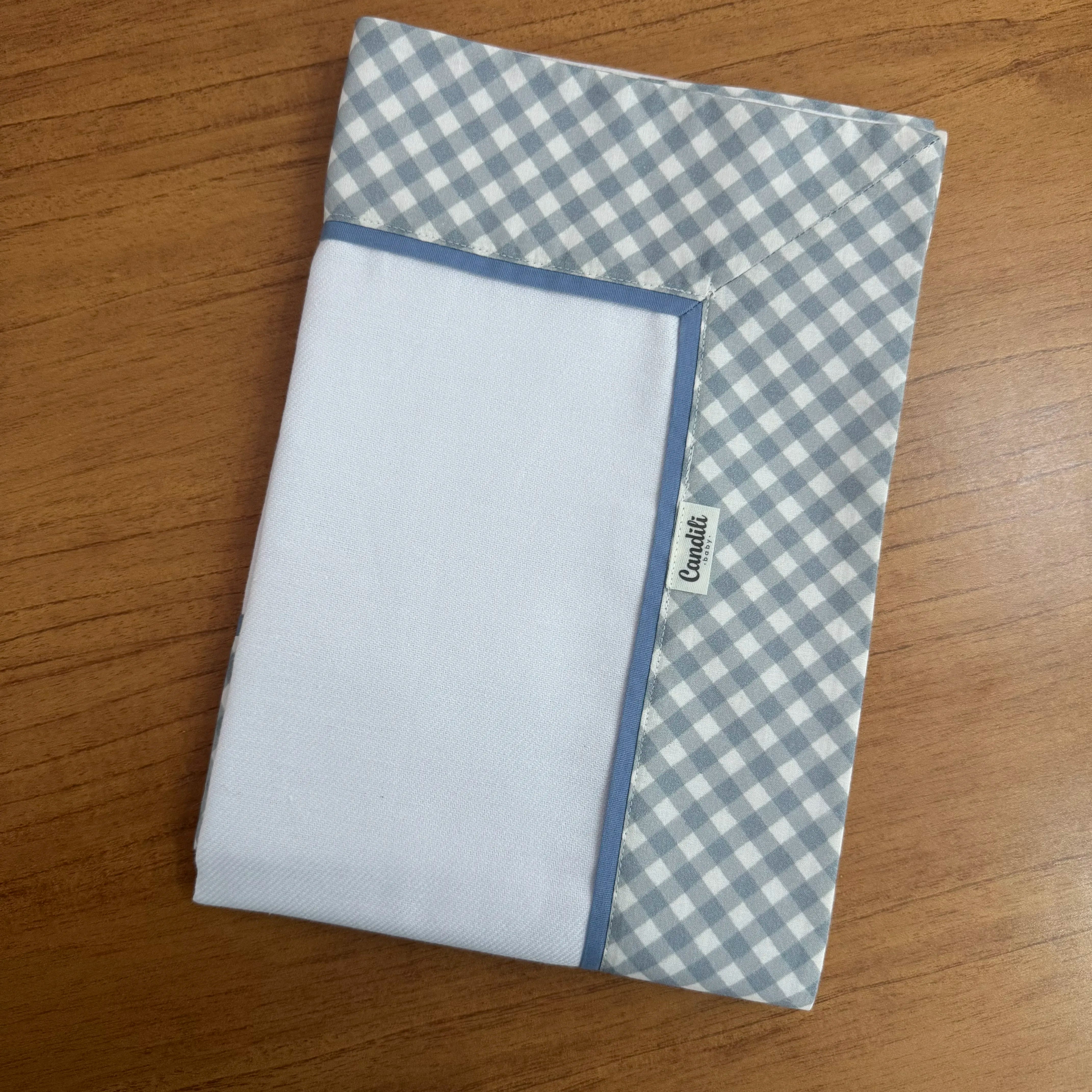 Cueiro Flanelado - Xadrez Azul