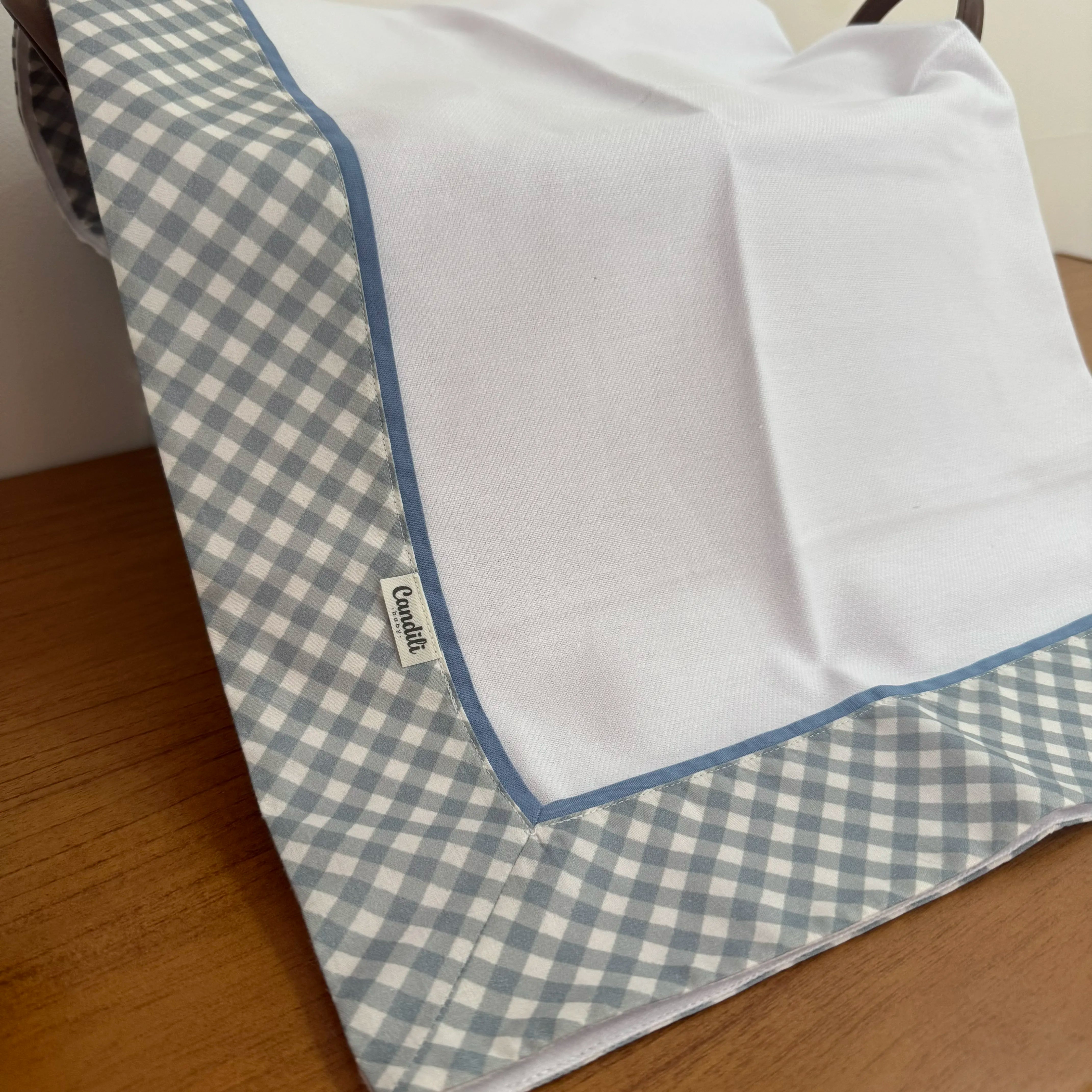 Cueiro Flanelado - Xadrez Azul