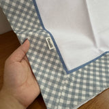 Cueiro Flanelado - Xadrez Azul