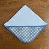 Kit Fraldas de Boca 3 Peças - Xadrez Azul