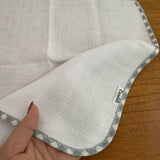 Fralda de Boca Slim - Xadrez Azul