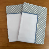 Kit Maternidade 20 peças - Xadrez Azul