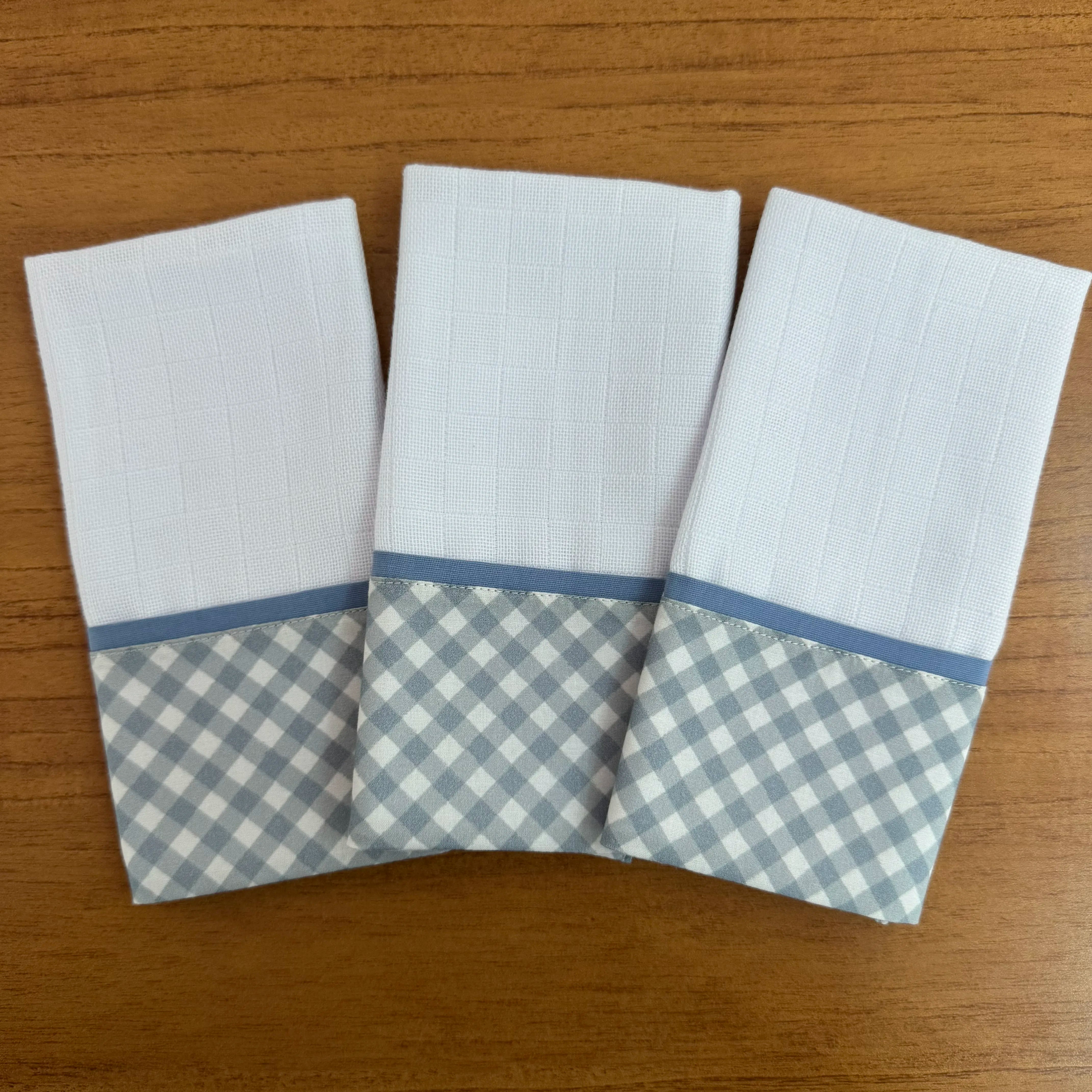 Kit Maternidade 20 peças - Xadrez Azul