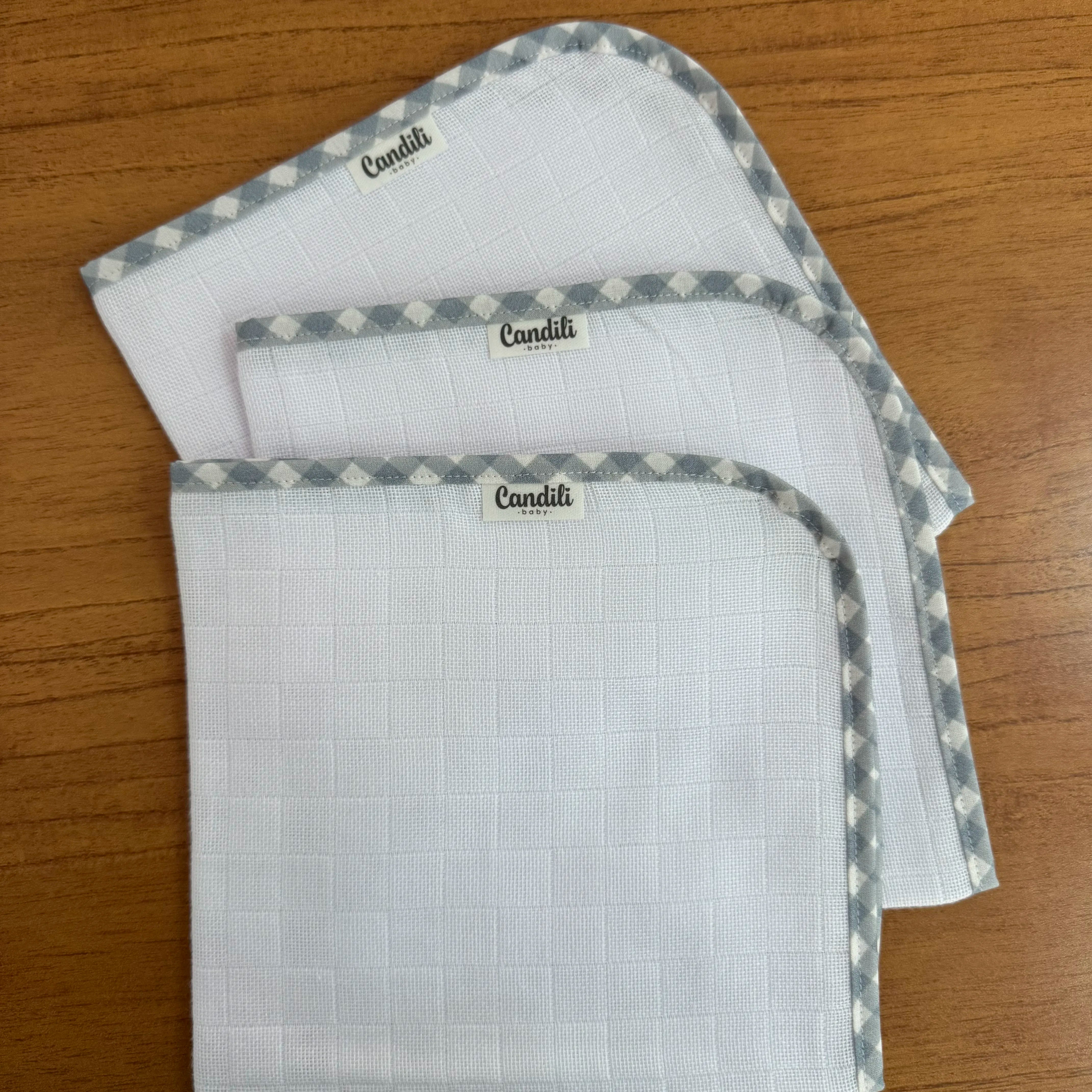 Kit Maternidade 20 peças - Xadrez Azul