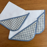 Kit Maternidade 20 peças - Xadrez Azul