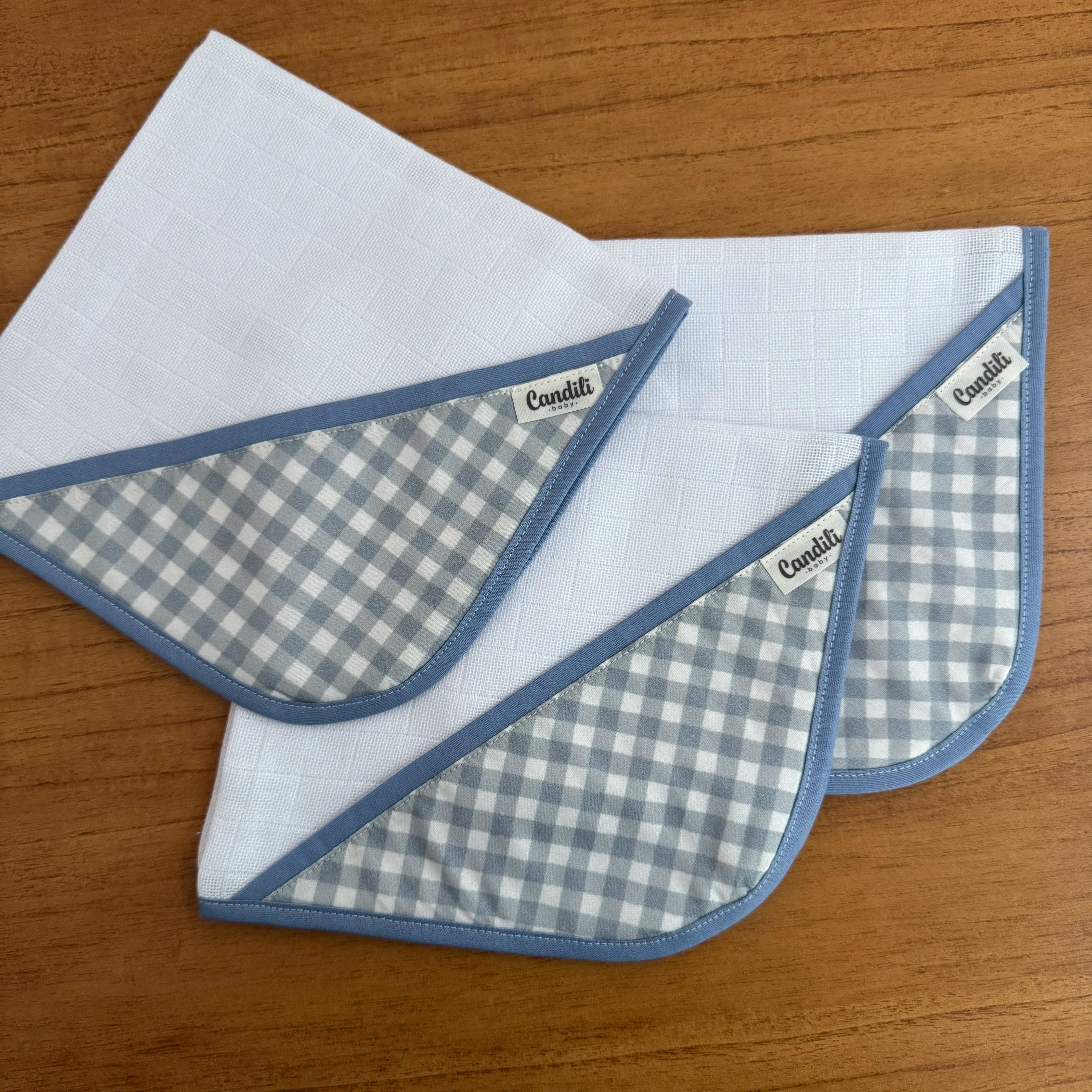 Kit Maternidade 20 peças - Xadrez Azul