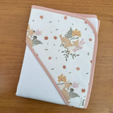 Toalha Fralda de Banho com Capuz Premium - Bosque encantado