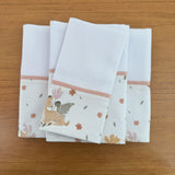 Kit Passeio 3 Peças: Fralda de Boca, Fralda de Ombro e Fralda Multiuso - Bosque encantado