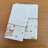 Kit Amamentação 2 Peças: Fralda de Ombro e Fralda de Boca - Bosque encantado