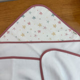 Toalha Fralda de Banho com Capuz Premium - Estrela do Mar