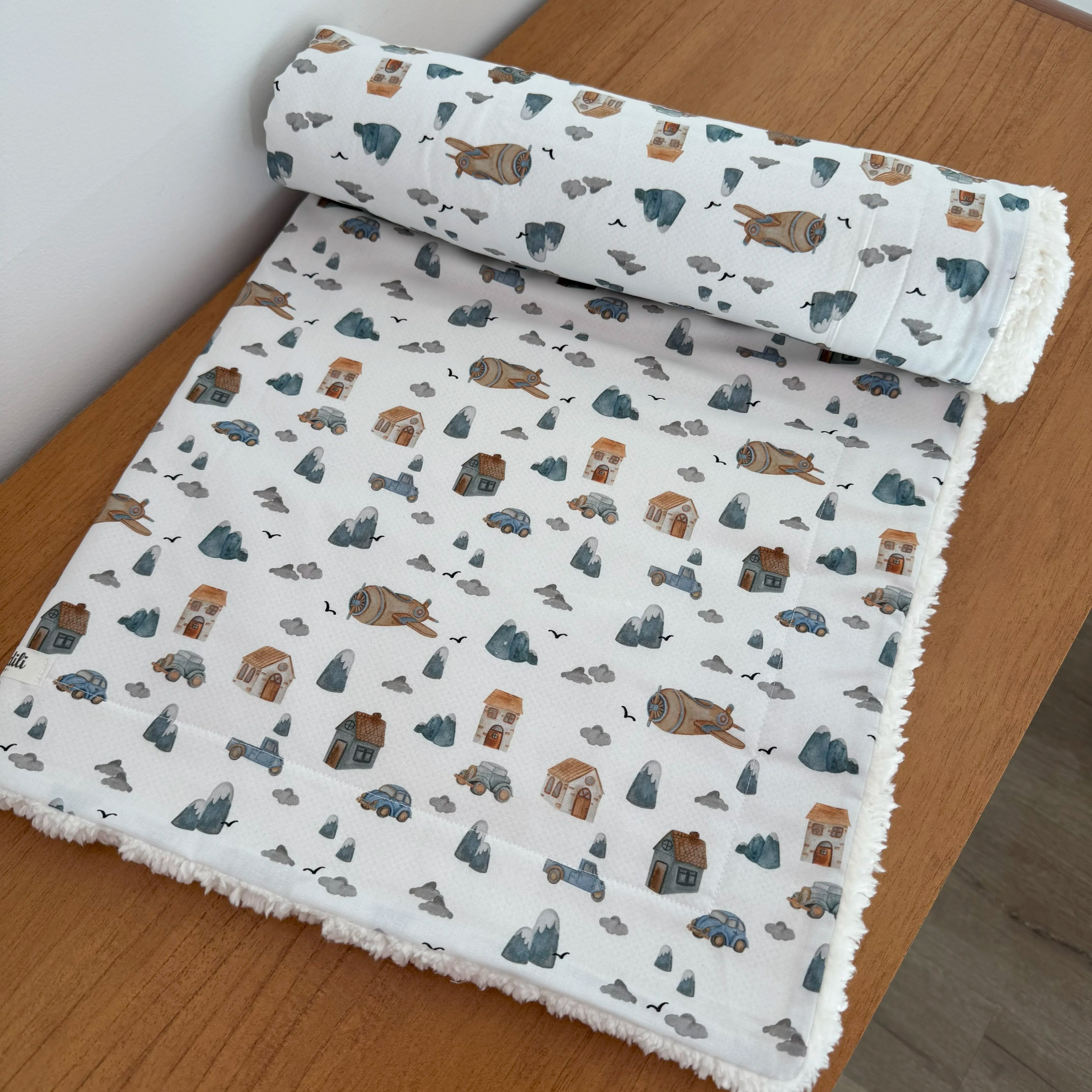 Kit Maternidade 20 peças - Carros e Montanhas