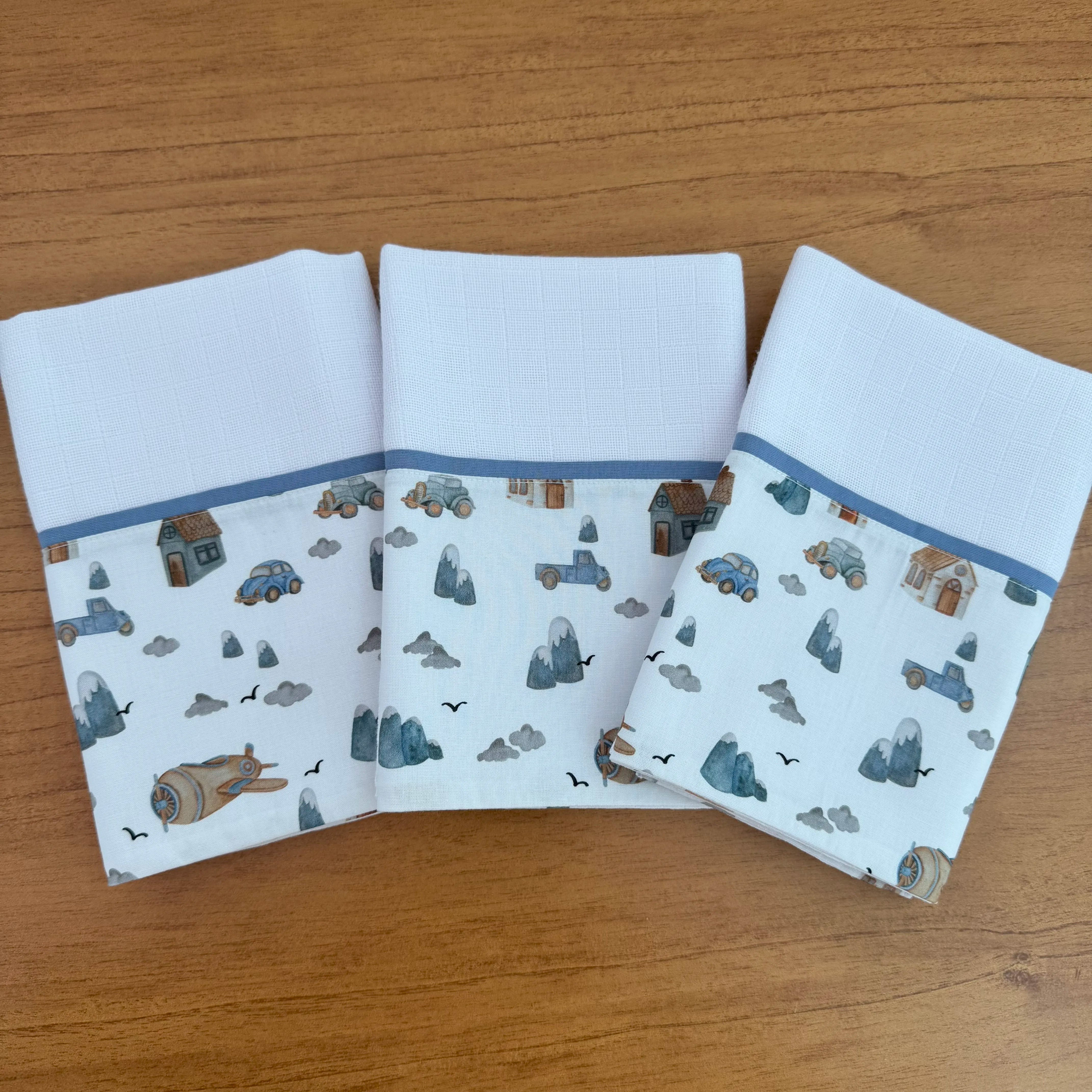 Kit Maternidade 20 peças - Carros e Montanhas