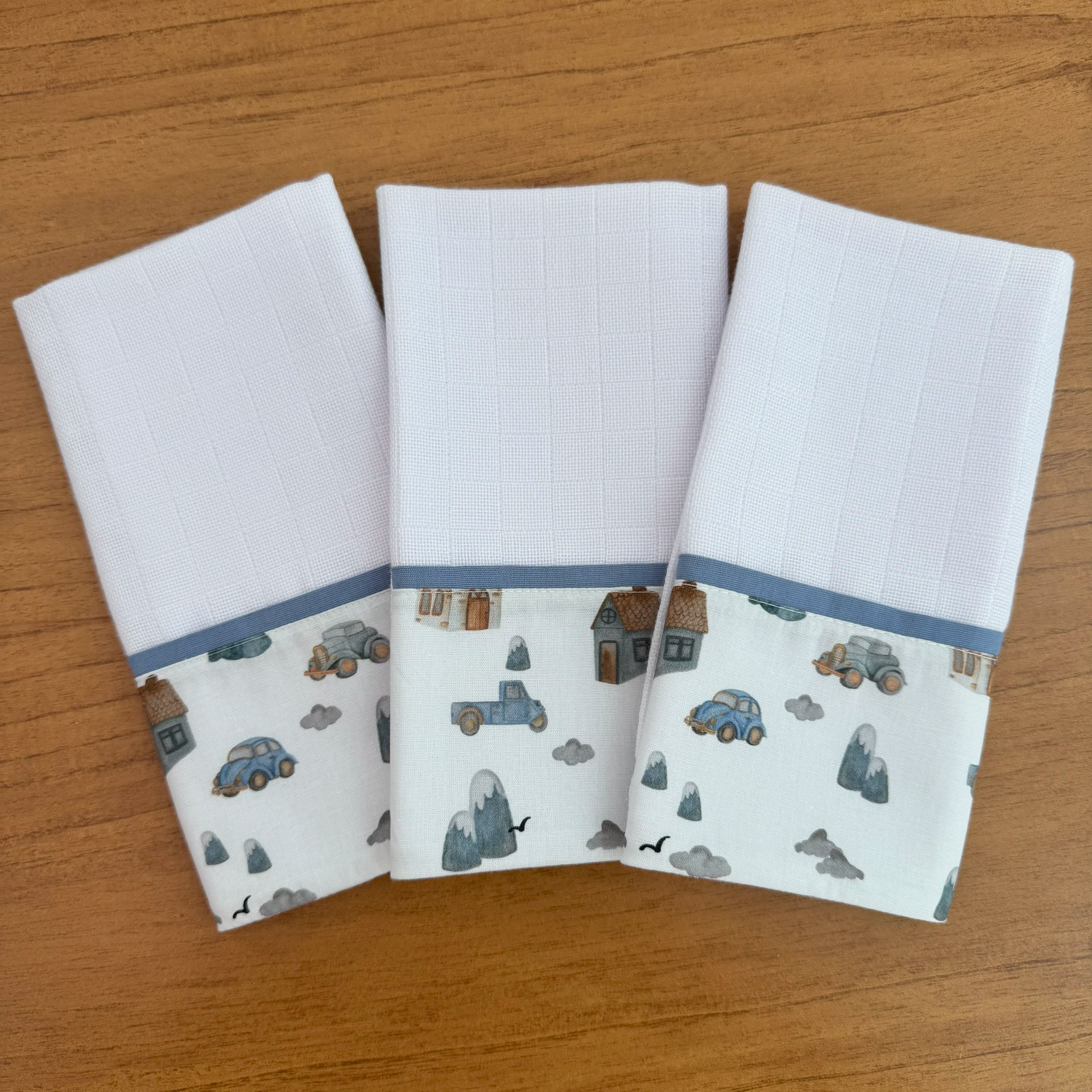 Kit Maternidade 20 peças - Carros e Montanhas