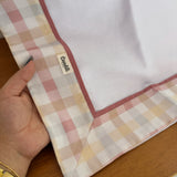 Cueiro Flanelado - XadrezRosê Old