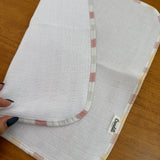 Fralda de Boca Slim - Xadrez Rosê Old