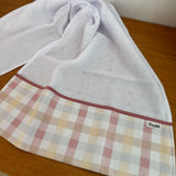 Fralda de Ombro - Xadrez Rosê Old