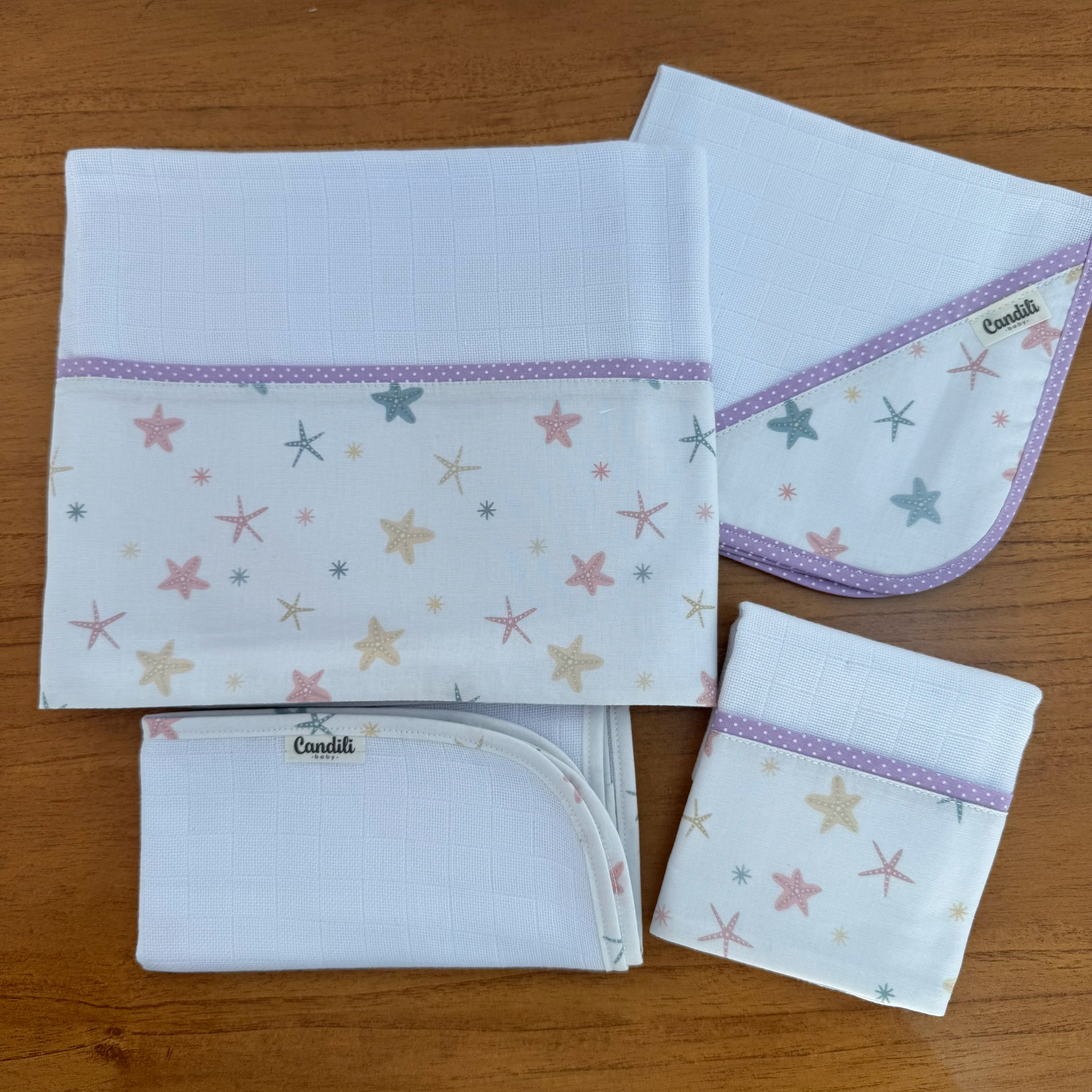 Kit Estrela do Mar 4 peças