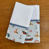 Kit Amamentação 2 Peças: Fralda de Ombro e Fralda de Boca - Marinha