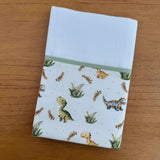 Kit Encanto 4 Peças: Fraldas de Boca e Fralda de Ombro - Dinossauro