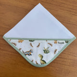Kit Encanto 4 Peças: Fraldas de Boca e Fralda de Ombro - Dinossauro