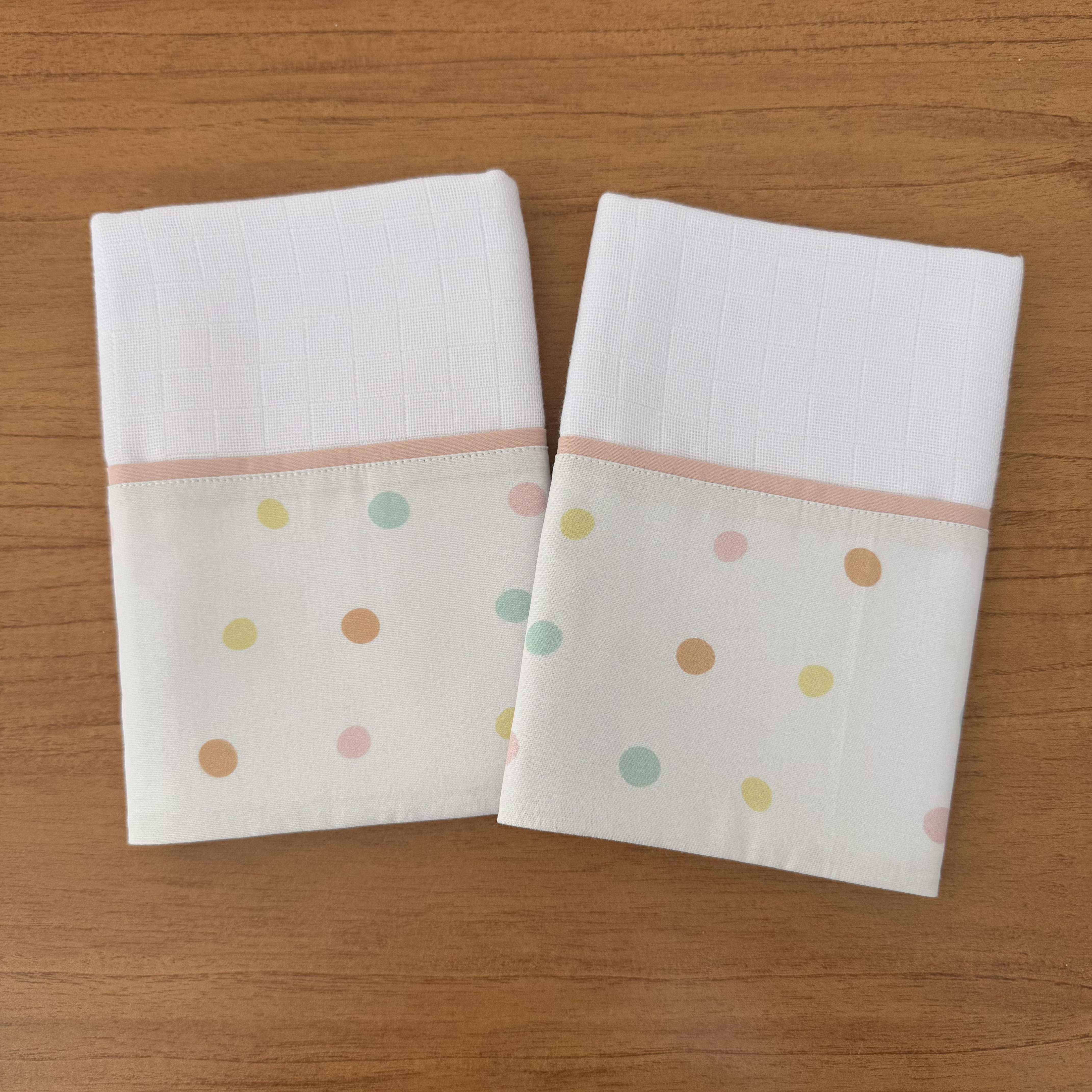Kit Ternura 10 peças - Bolinhas Rosas