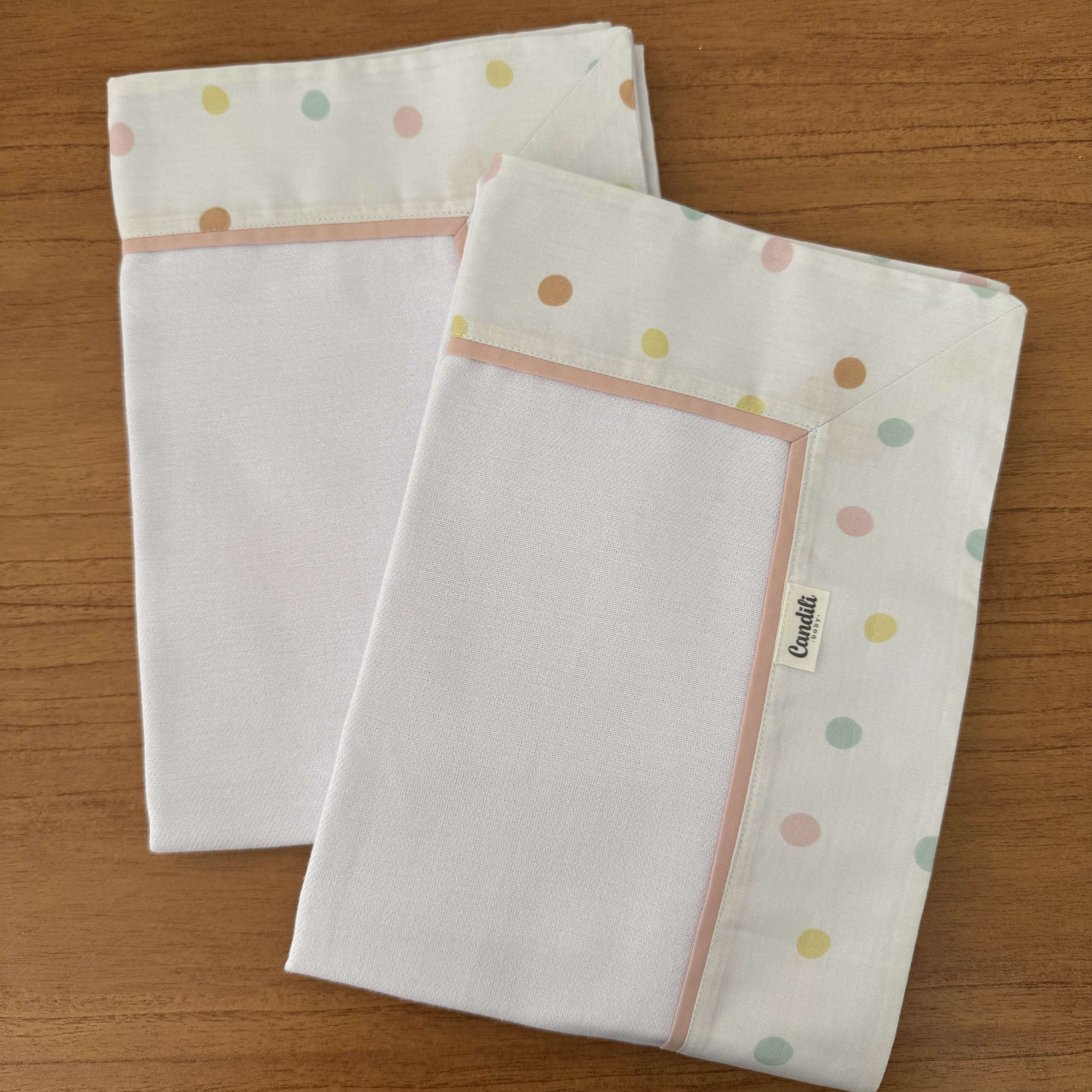 Kit Maternidade 20 peças - Bolinhas Rosas