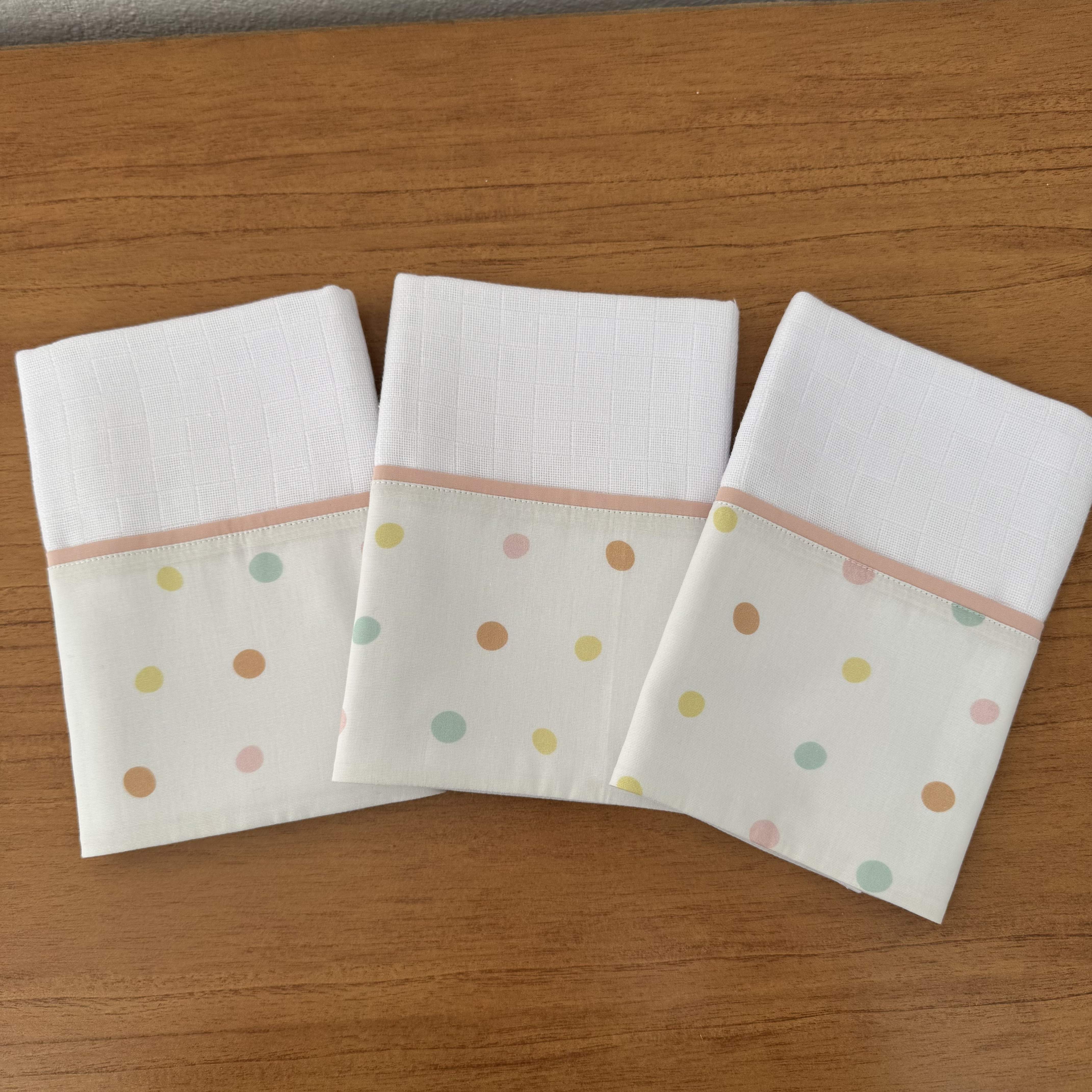 Kit Maternidade 20 peças - Bolinhas Rosas