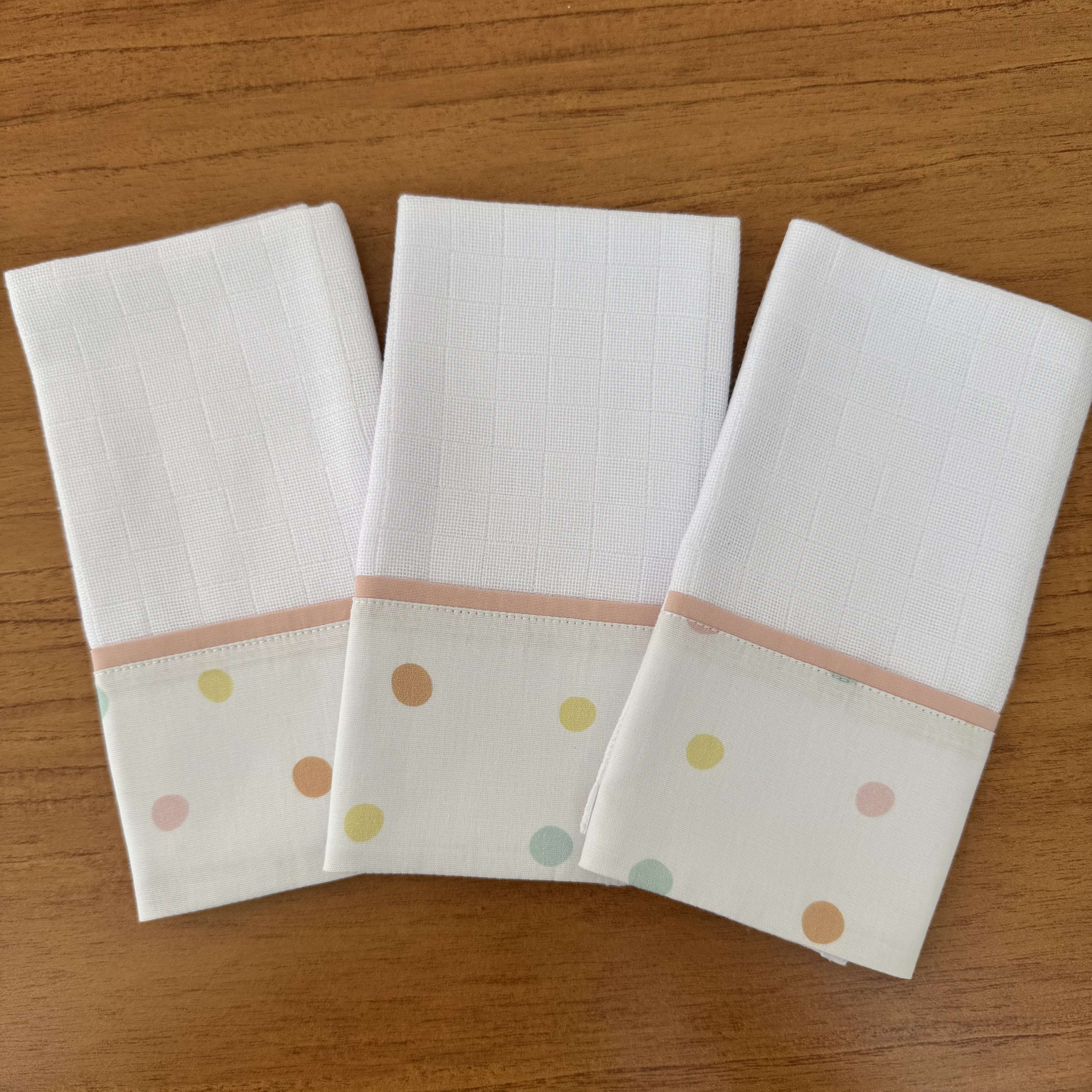 Kit Maternidade 20 peças - Bolinhas Rosas