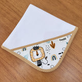 Kit Afeto 6 Peças: Fraldas de Boca, Fralda de Ombro, Fralda Multiuso e Toalha de Banho - Rei Leão