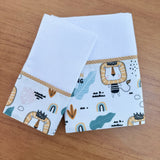 Kit Amamentação 2 Peças: Fralda de Ombro e Fralda de Boca - Rei Leão