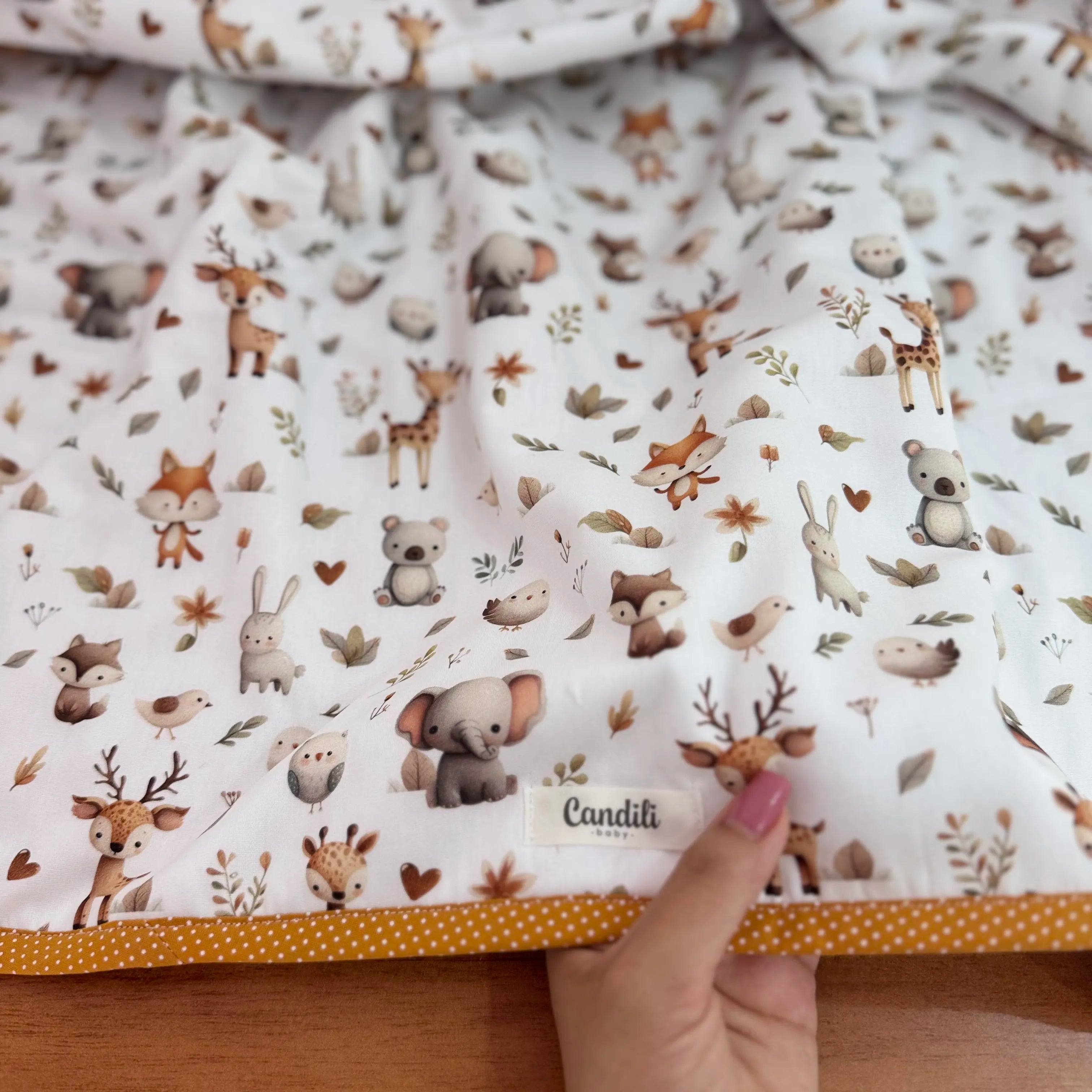 Manta Dupla Face - Bichinhos na Floresta