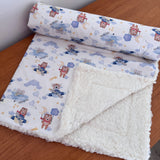 Cobertor Carneirinho - Ursinho Aviador