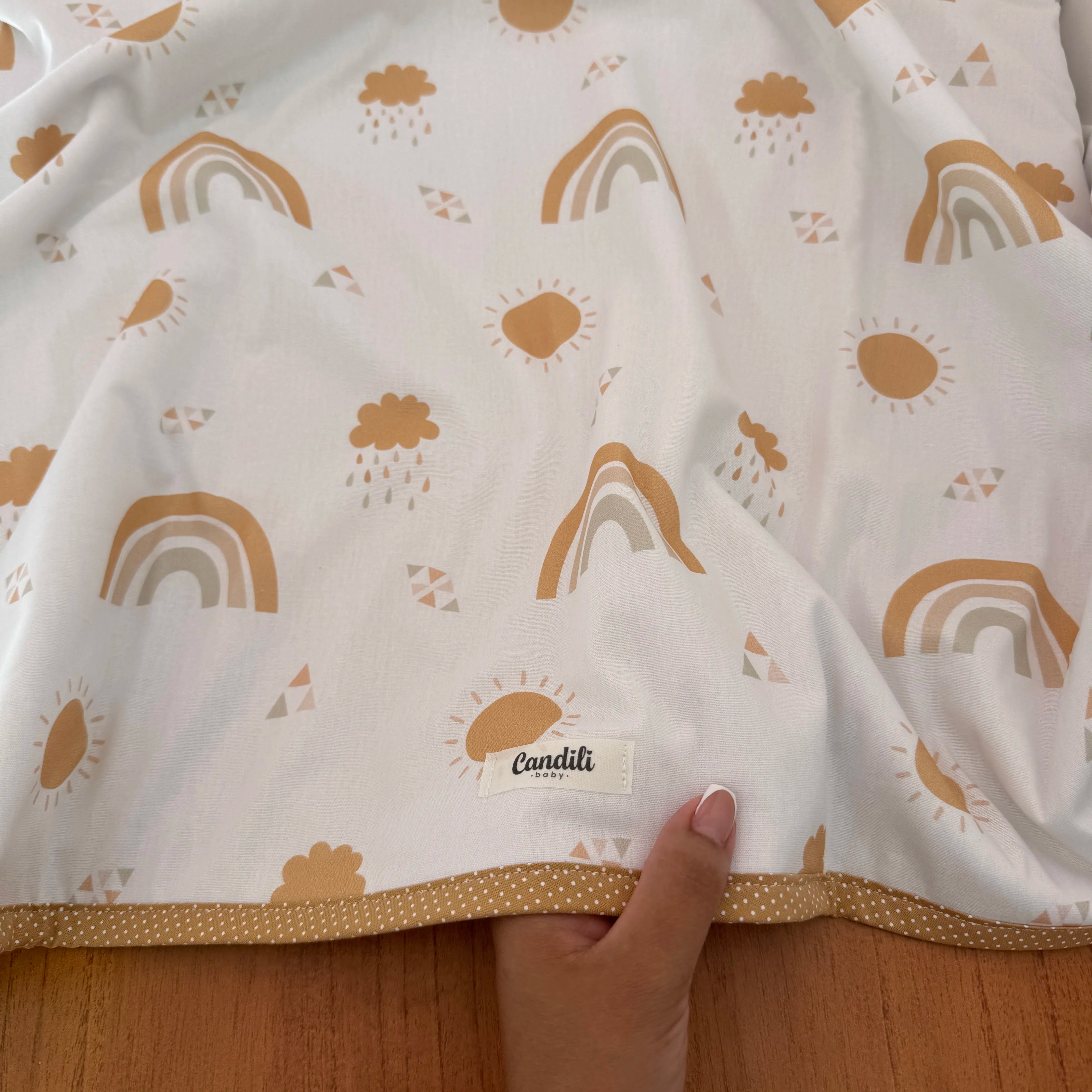 Manta Dupla Face - Arco-íris