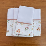 Kit Passeio 3 Peças: Fralda de Boca, Fralda de Ombro e Fralda Multiuso - Primavera