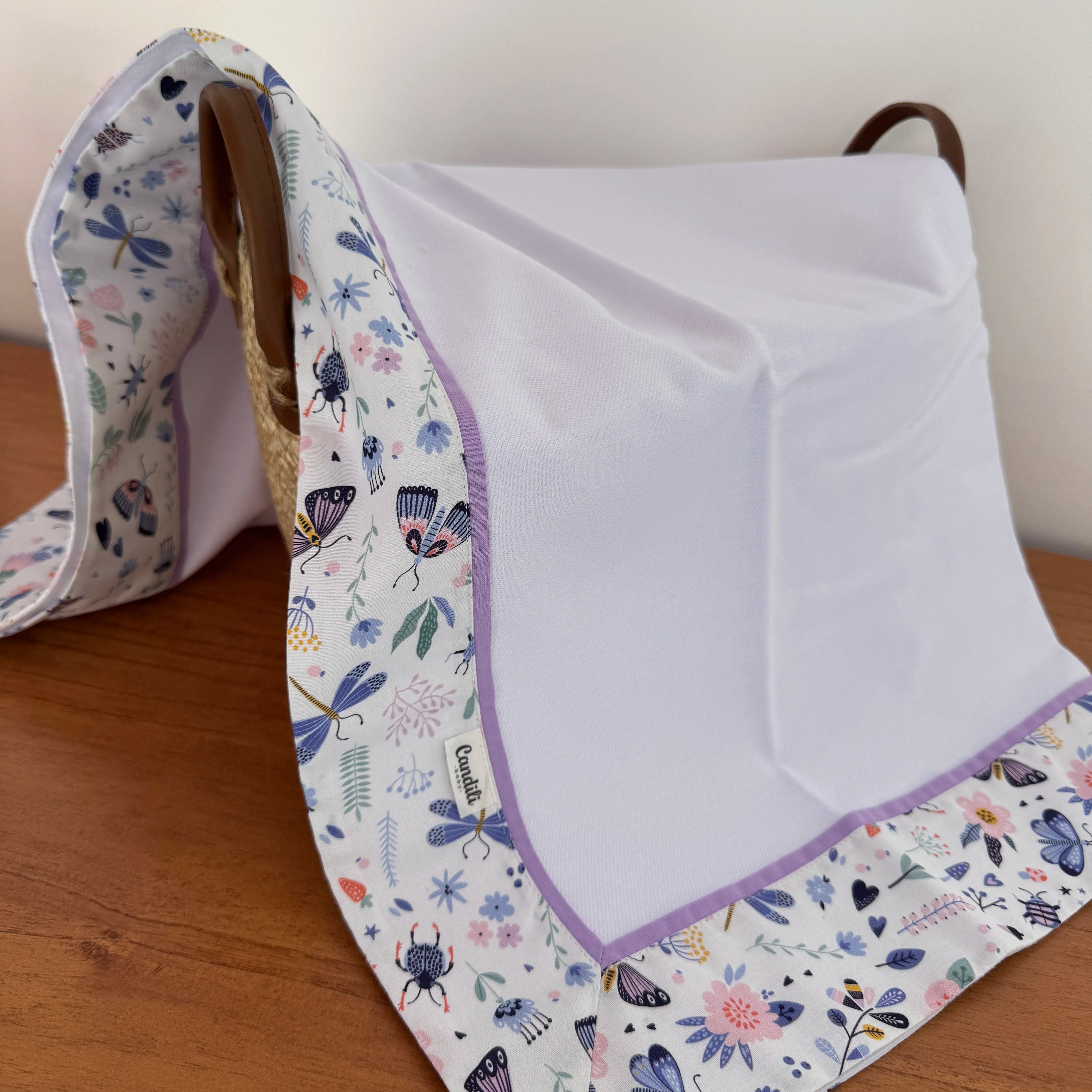 Cueiro Flanelado - Borboletas e Libélulas