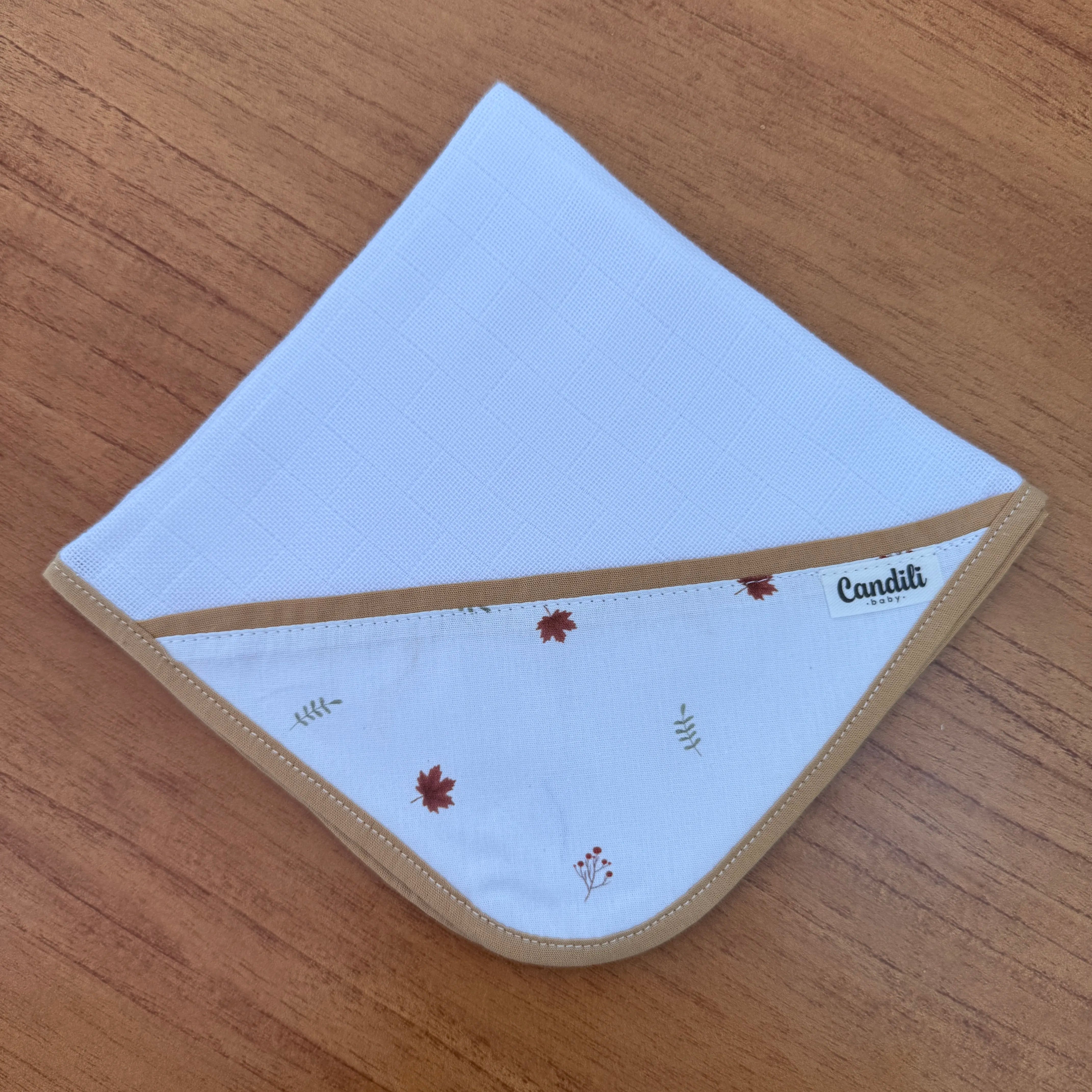 Fralda de Boca Cantinho - Folhas de Outono