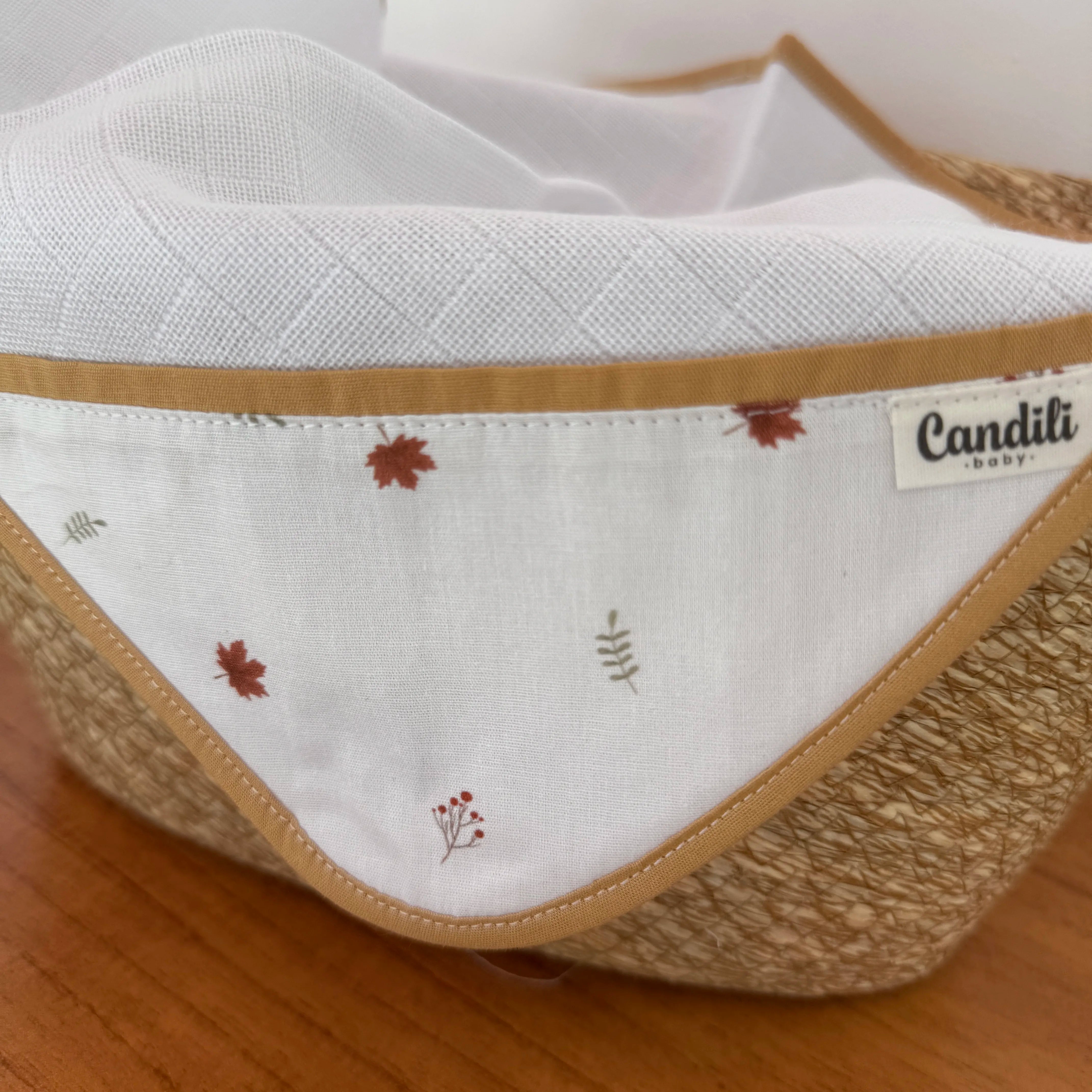 Fralda de Boca Cantinho - Folhas de Outono