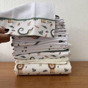 Kit Maternidade 20 peças - Leão e Jacaré