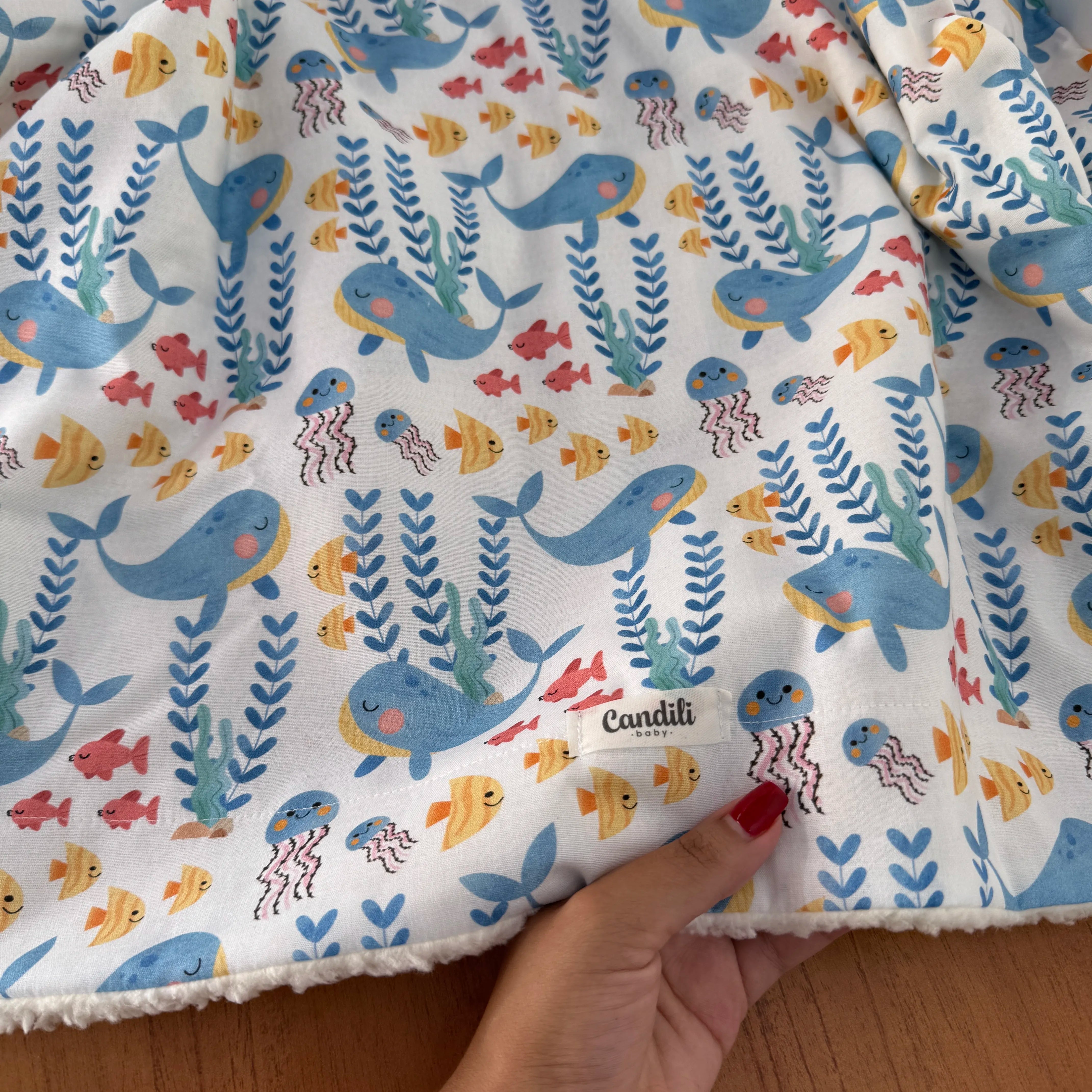 Cobertor Carneirinho - Fundo do Mar