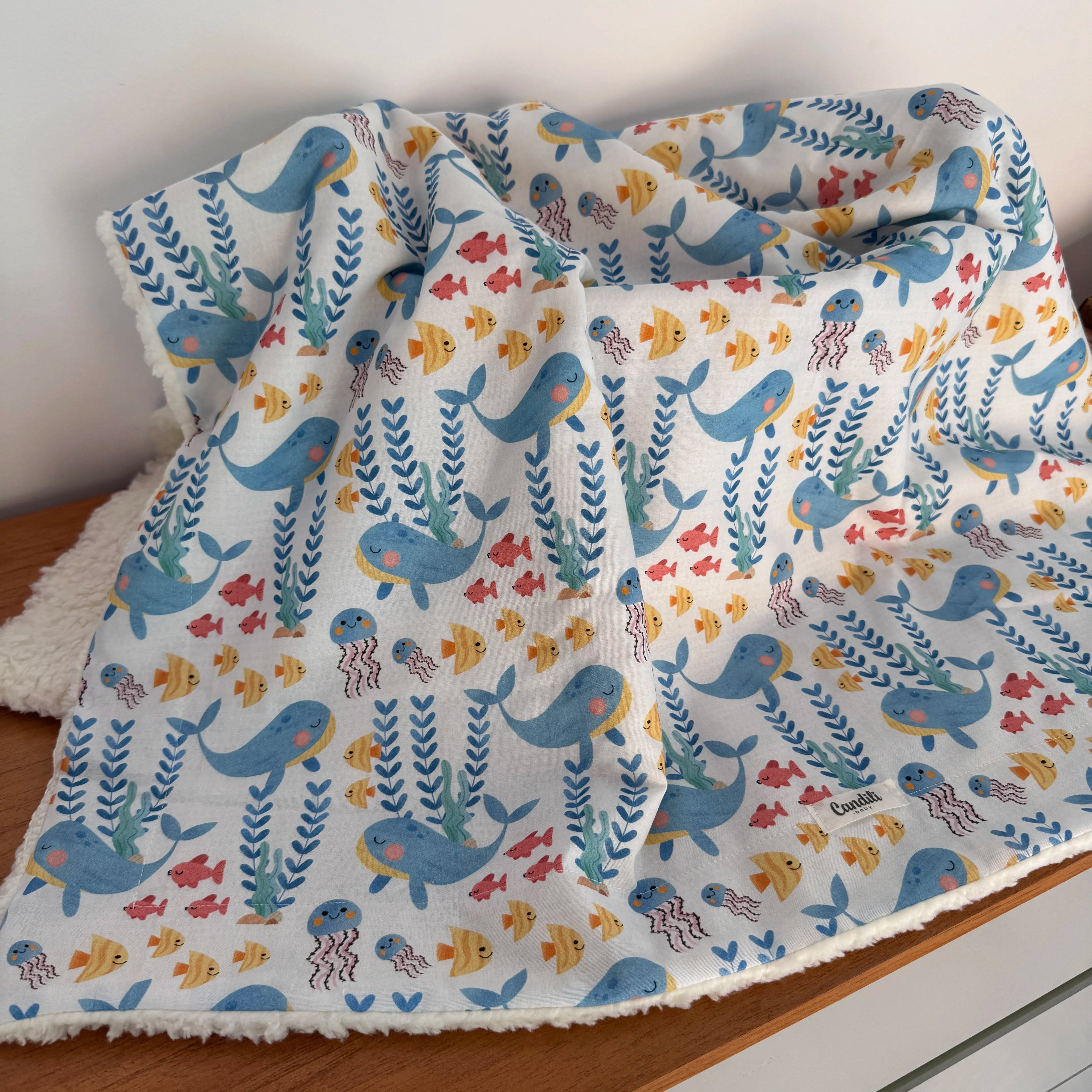 Cobertor Carneirinho - Fundo do Mar