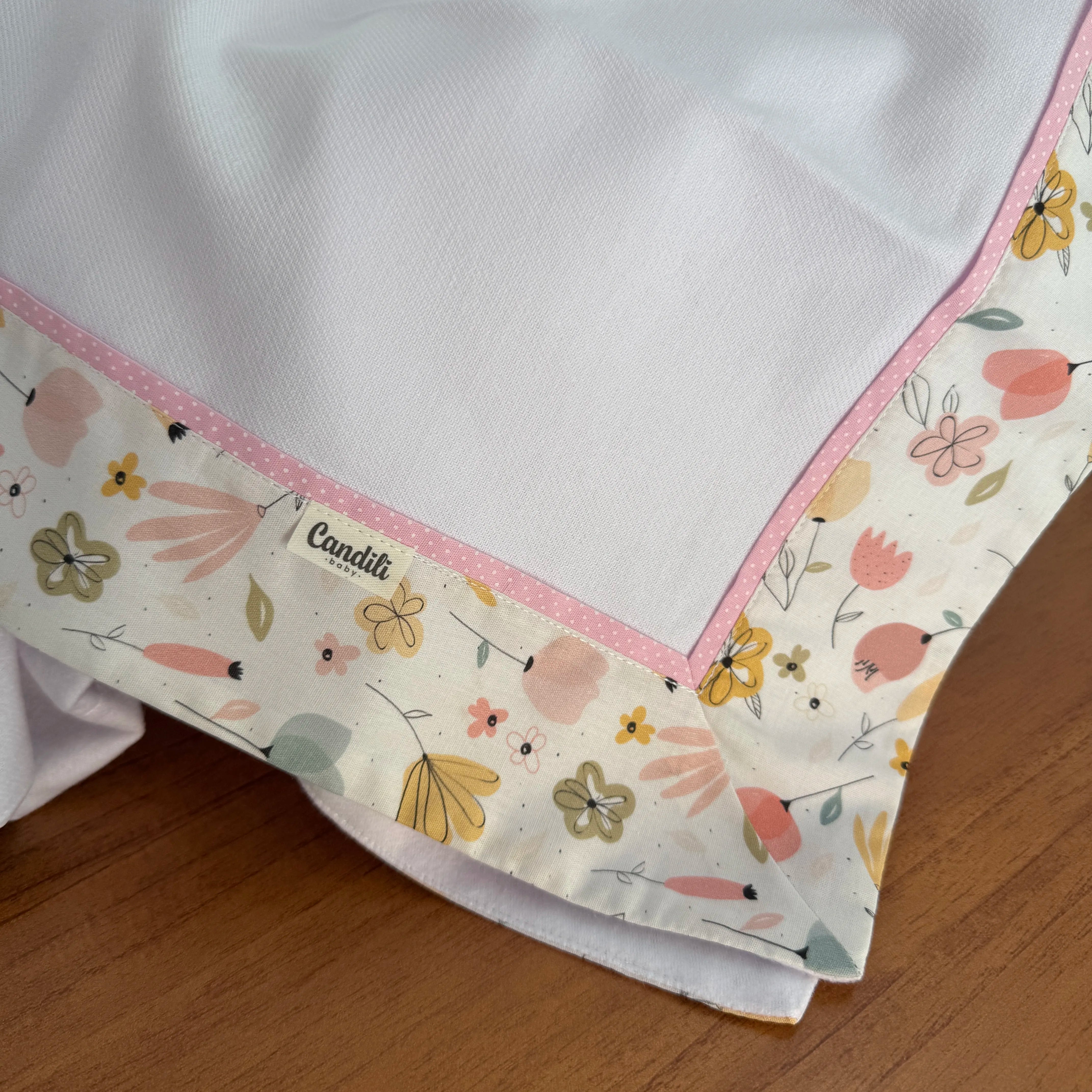 Cueiro Flanelado - Floral