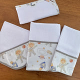 Kit Encanto 4 Peças: Fraldas de Boca e Fralda de Ombro - Pequeno Astronauta