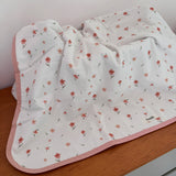 Manta Dupla Face - Flores e Folhas