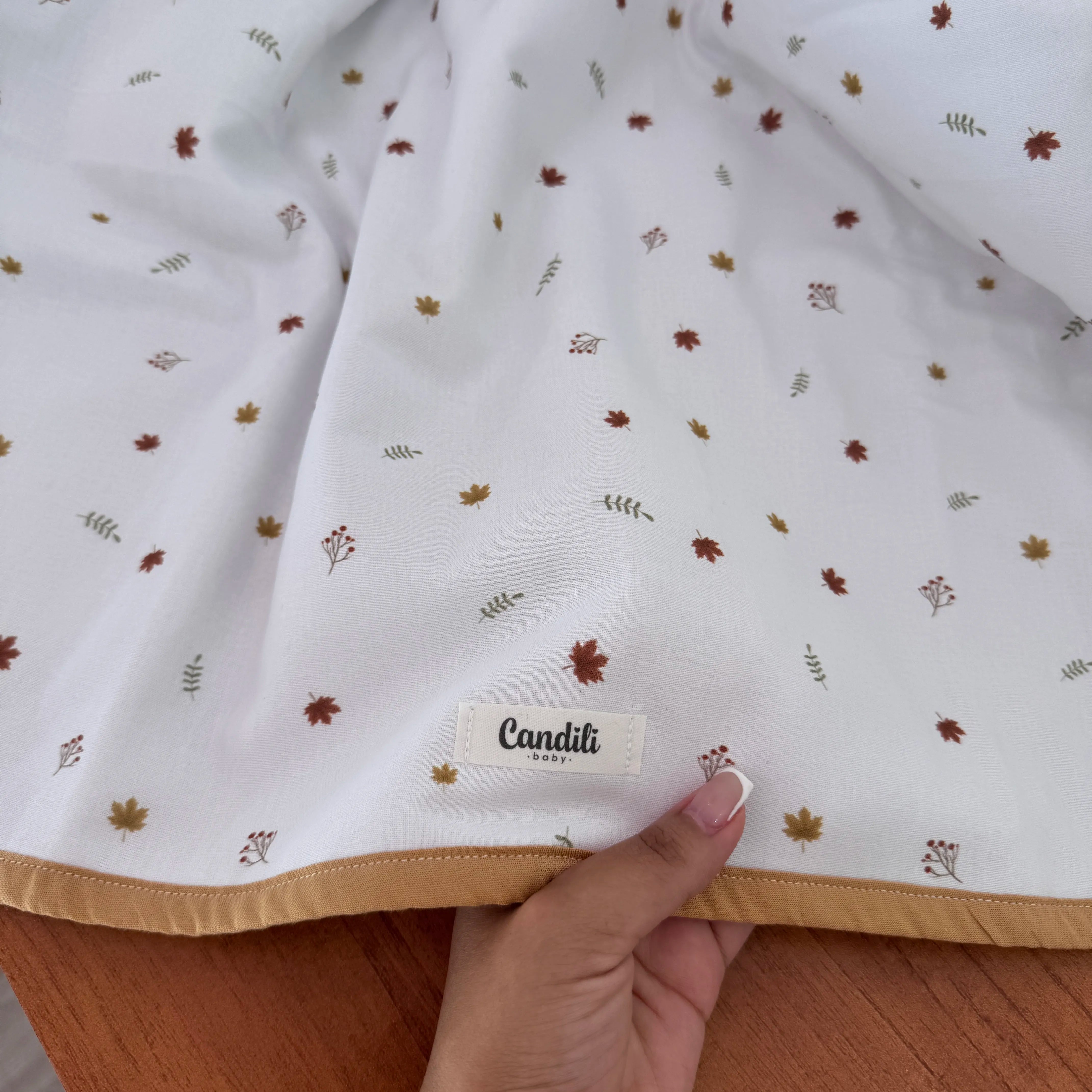 Manta Dupla Face - Folhas de Outono