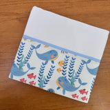 Kit Essencial 5 Peças: Fraldas de Boca, Fralda de Ombro e Fralda Multiuso - Fundo do Mar