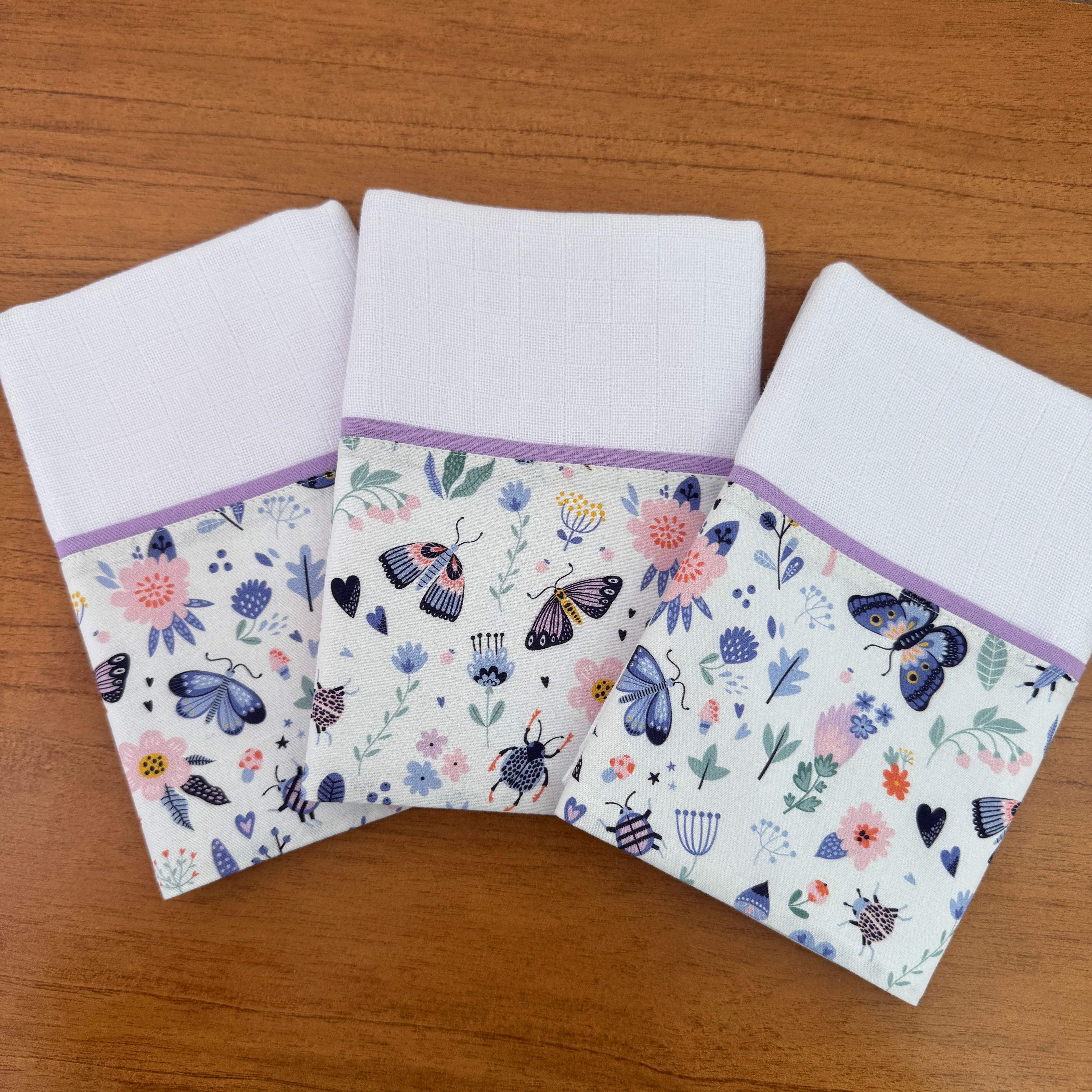 Kit Maternidade 20 peças - Borboletas e Libélulas