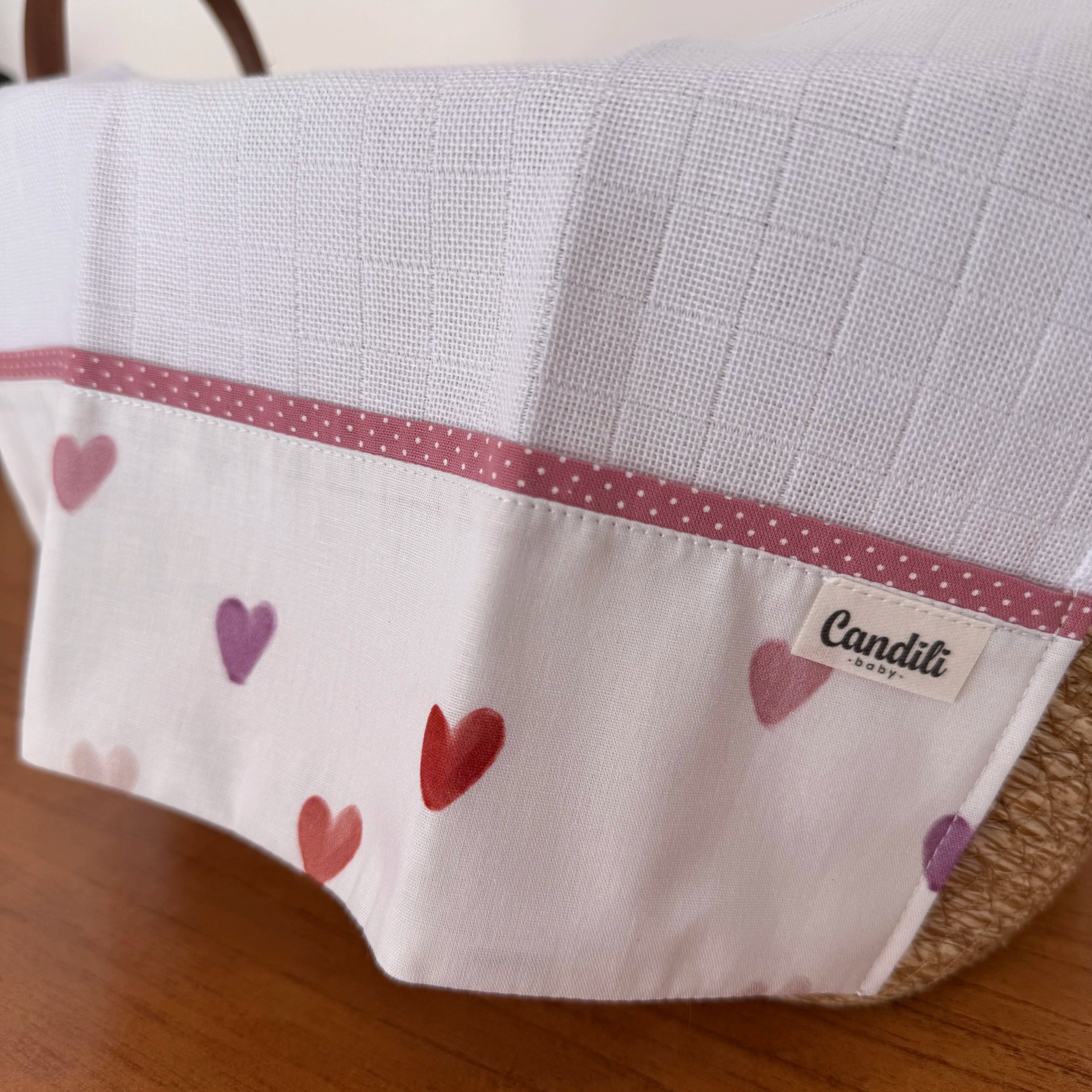 Fralda de Boca Barradinho - Corações