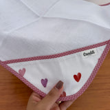 Fralda de Boca Cantinho - Corações